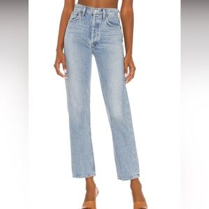 Agolde 90’s Pinch Waist High Rise Straight Leg Jeans